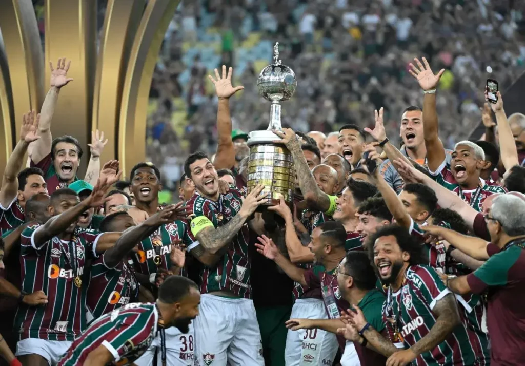 Fluminense Rio de Janeiro jubelt über den Gewinn der Copa Libertadores