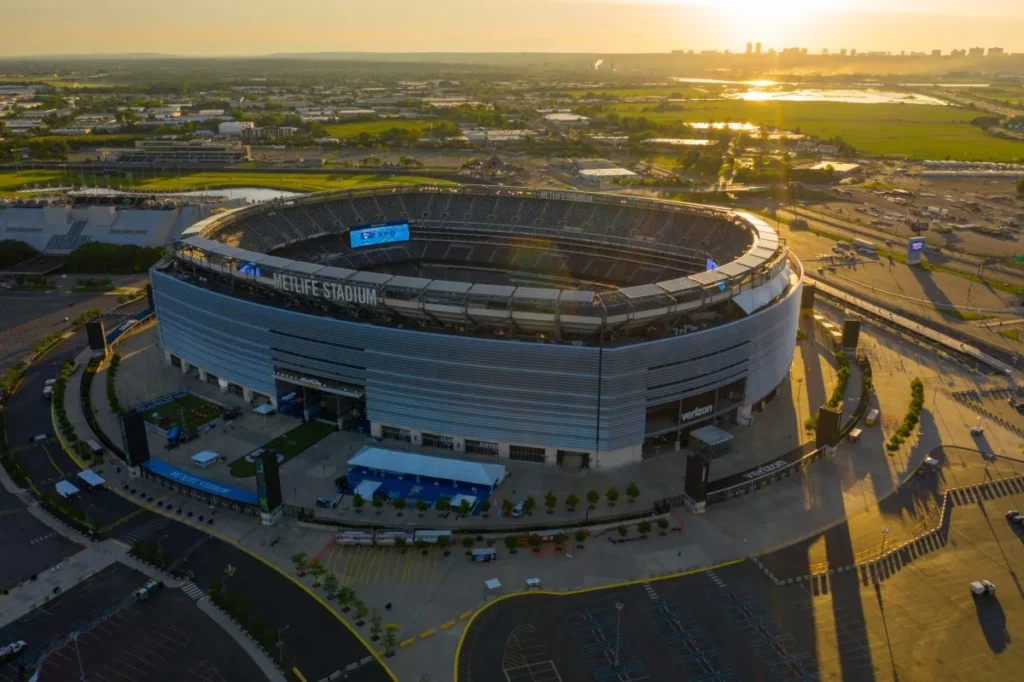 Foto des MetLife Stadiums nahe New York