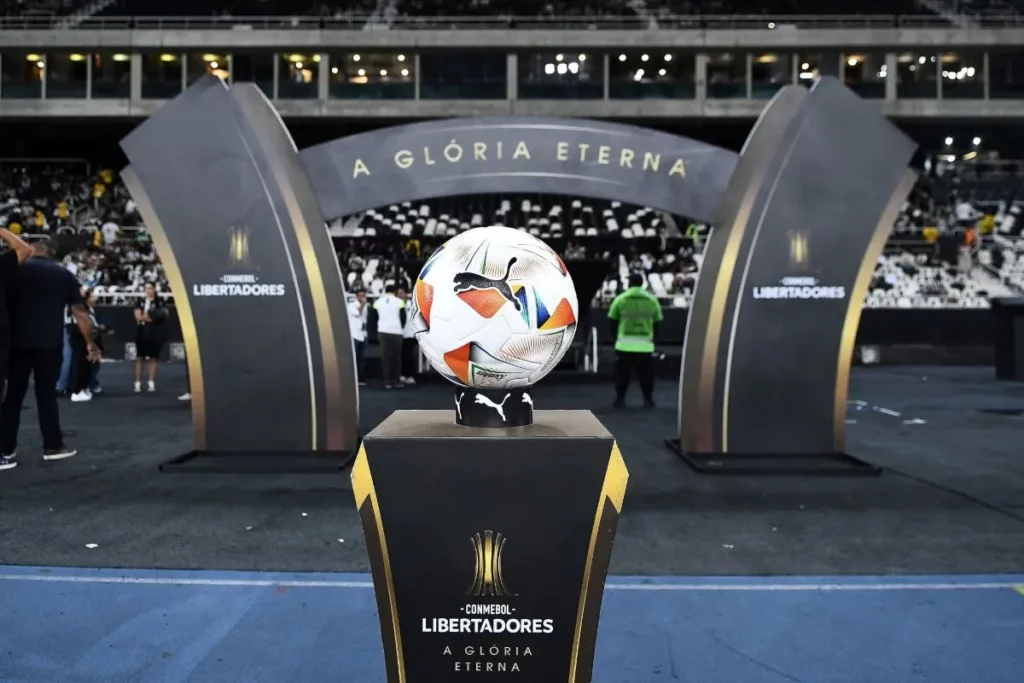 Einlaufbereich im Stadion zur Copa Libertadores vom Fußball-Verband CONMEBOL